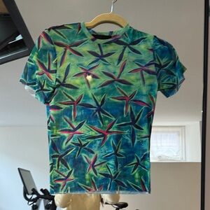 Green and Blue Beach T-shirt